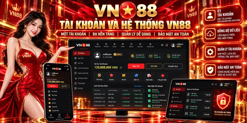 Không gian quản lý tài khoản và dịch vụ trên nền tảng